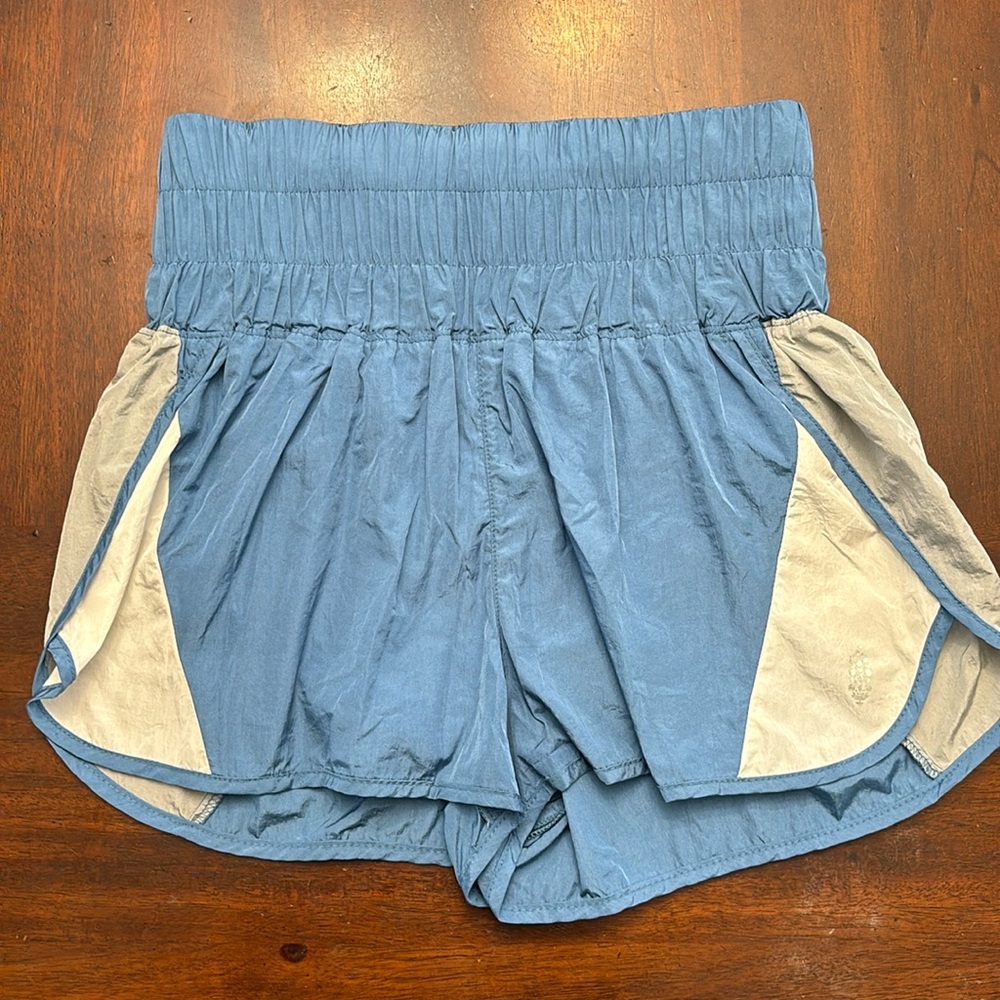 FP Movement Free People The Way Home Shorts Size Medium Blue Gray and Silver